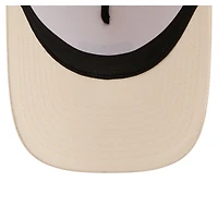 Women's New Era  Cream San Francisco 49ers Tonal Patch M-Crown A-Frame 9FORTY Trucker Adjustable Hat