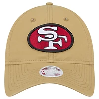 Casquette ajustable New Era Golden San Francisco 49ers Throwback Main Core Classic 2.0 9TWENTY pour femme