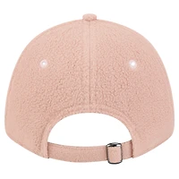 Casquette ajustable Cozy Sherpa 9FORTY rose clair pour femme New Era San Francisco 49ers