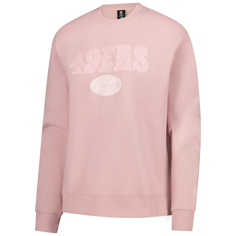 Sweat-shirt confortable rose San Francisco 49ers New Era pour femme