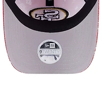 Casquette ajustable 9TWENTY Scarlet San Francisco 49ers Paisley New Era pour femme