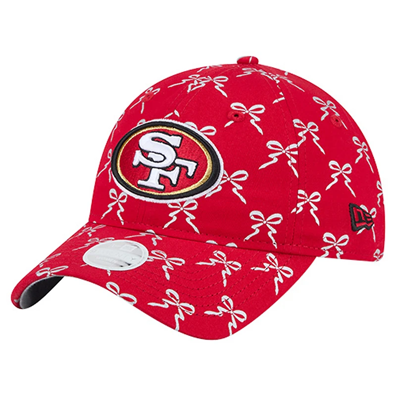 Women's New Era Scarlet San Francisco 49ers Ribbon 9TWENTY Adjustable Hat