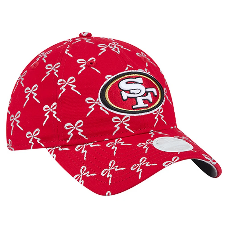Women's New Era Scarlet San Francisco 49ers Ribbon 9TWENTY Adjustable Hat