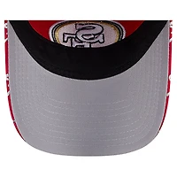 Casquette ajustable New Era Scarlet San Francisco 49ers Ribbon 9TWENTY pour femme