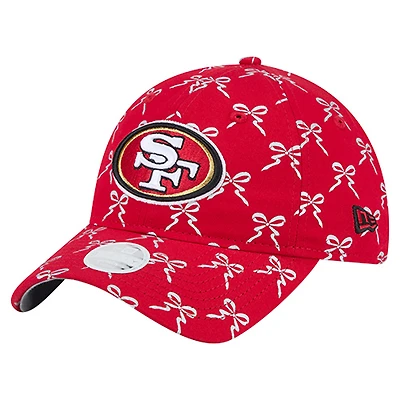 Women's New Era  Scarlet San Francisco 49ers Ribbon 9TWENTY Adjustable Hat
