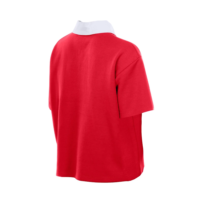 Polo court New Era Scarlet San Francisco 49ers pour femme