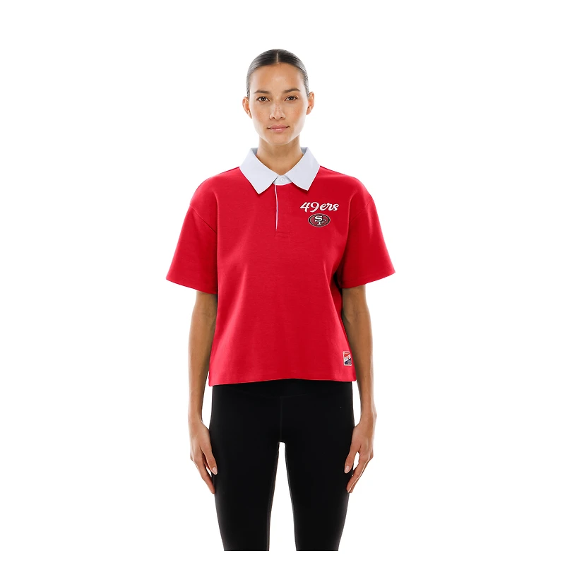 Polo court New Era Scarlet San Francisco 49ers pour femme