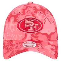Casquette ajustable New Era Scarlet San Francisco 49ers Trippy 9TWENTY pour femme