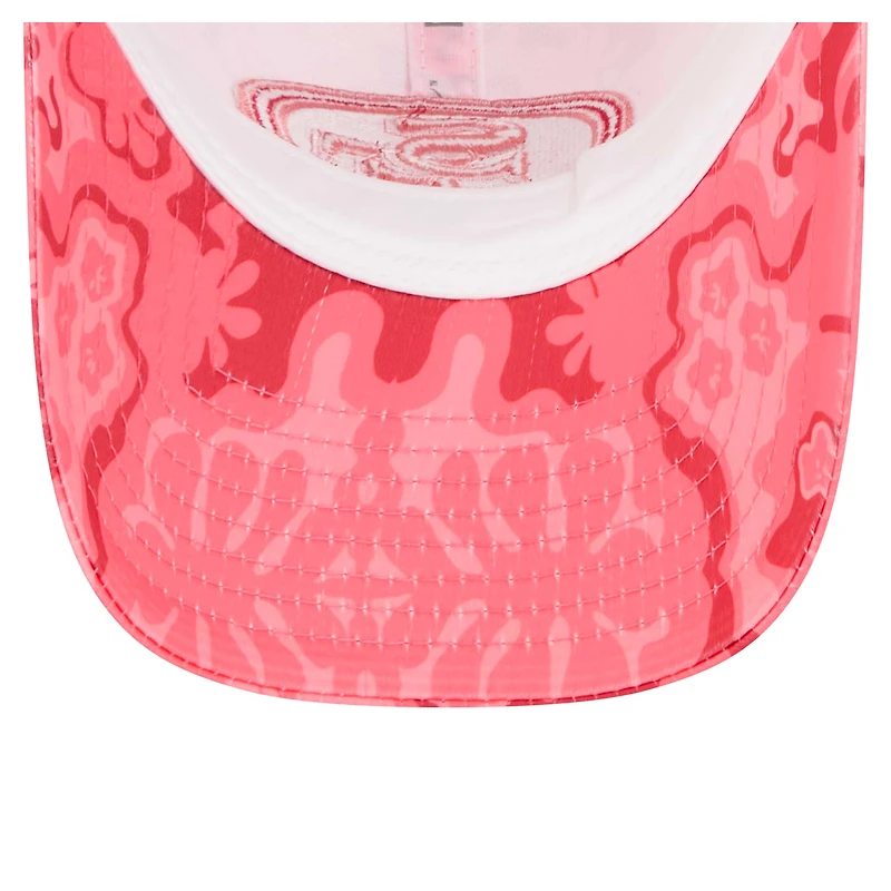 Casquette ajustable New Era Scarlet San Francisco 49ers Trippy 9TWENTY pour femme