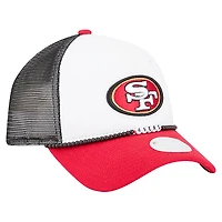 Women's New Era White/Scarlet San Francisco 49ers Friendship Bracelet 9FORTY Adjustable Hat