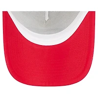 Women's New Era White/Scarlet San Francisco 49ers Friendship Bracelet 9FORTY Adjustable Hat