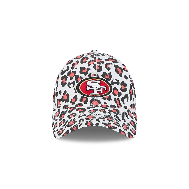 Women's New Era White San Francisco 49ers Active Leopard 9TWENTY Adjustable Hat