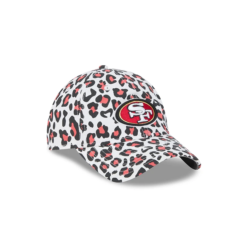 Women's New Era White San Francisco 49ers Active Leopard 9TWENTY Adjustable Hat