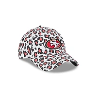 Women's New Era White San Francisco 49ers Active Leopard 9TWENTY Adjustable Hat
