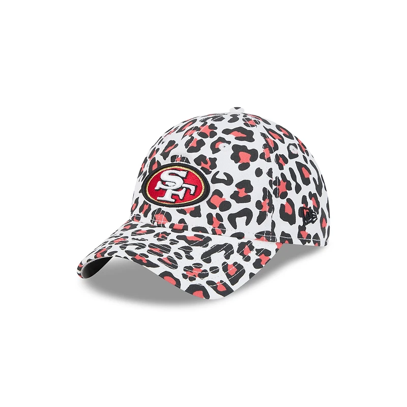 Women's New Era White San Francisco 49ers Active Leopard 9TWENTY Adjustable Hat