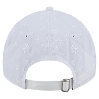 Casquette ajustable New Era blanche à imprimé floral San Francisco 49ers 9TWENTY pour femme