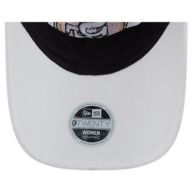 Casquette ajustable New Era blanche à imprimé floral San Francisco 49ers 9TWENTY pour femme
