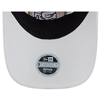Casquette ajustable New Era blanche à imprimé floral San Francisco 49ers 9TWENTY pour femme