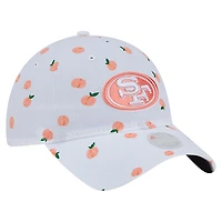 Casquette ajustable New Era blanche San Francisco 49ers Fruit Pattern 9TWENTY pour femme