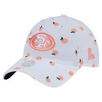 Women's New Era  White San Francisco 49ers Fruit Pattern 9TWENTY Adjustable Hat