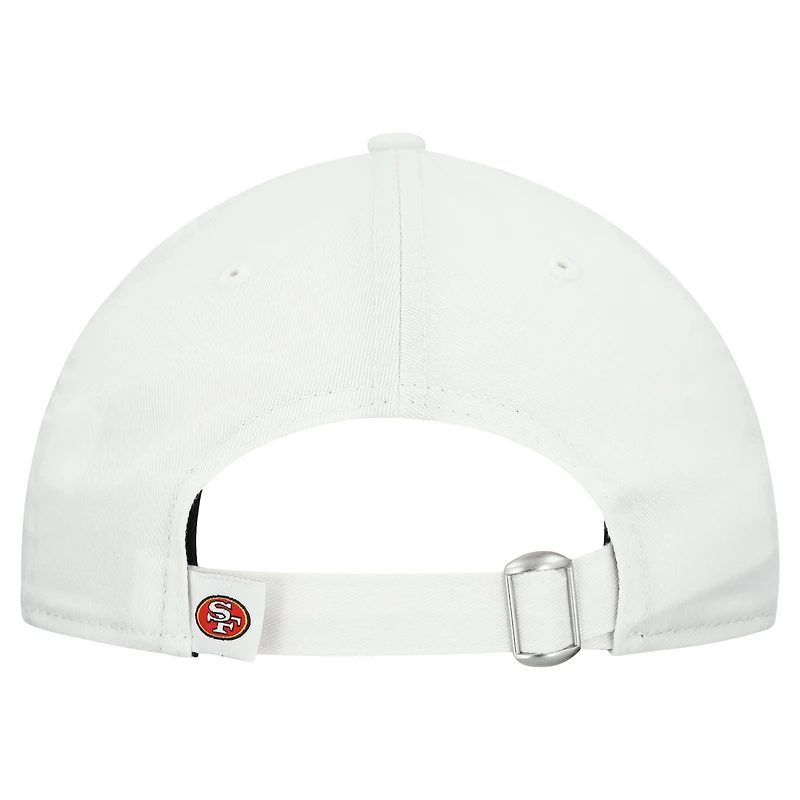 Women's New Era White San Francisco 49ers Team Fan 9TWENTY Adjustable Hat