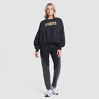 Women's Nike Black San Francisco 49ers 2025 Rivalries Collection Oversized Phoenix Fleece Sweatshirt