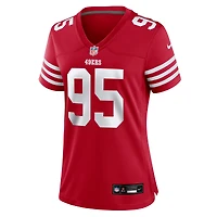 Maillot Nike Alfred Collins Scarlet pour femme des San Francisco 49ers