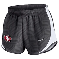 Short Nike Tempo Dri-FIT anthracite pour femme des 49ers de San Francisco