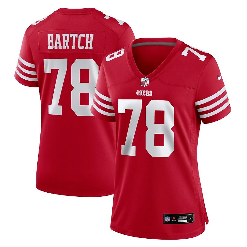 Women's Nike Ben Bartch Scarlet San Francisco 49ers Game Jersey