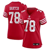 Maillot Nike Ben Bartch Scarlet pour femme des San Francisco 49ers