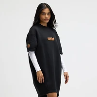 Women's Nike Black San Francisco 49ers 2025 Rivalries Collection Oversized Tech Fleece Dress