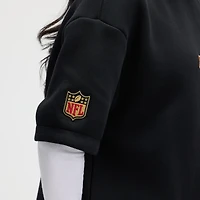 Women's Nike Black San Francisco 49ers 2025 Rivalries Collection Oversized Tech Fleece Dress