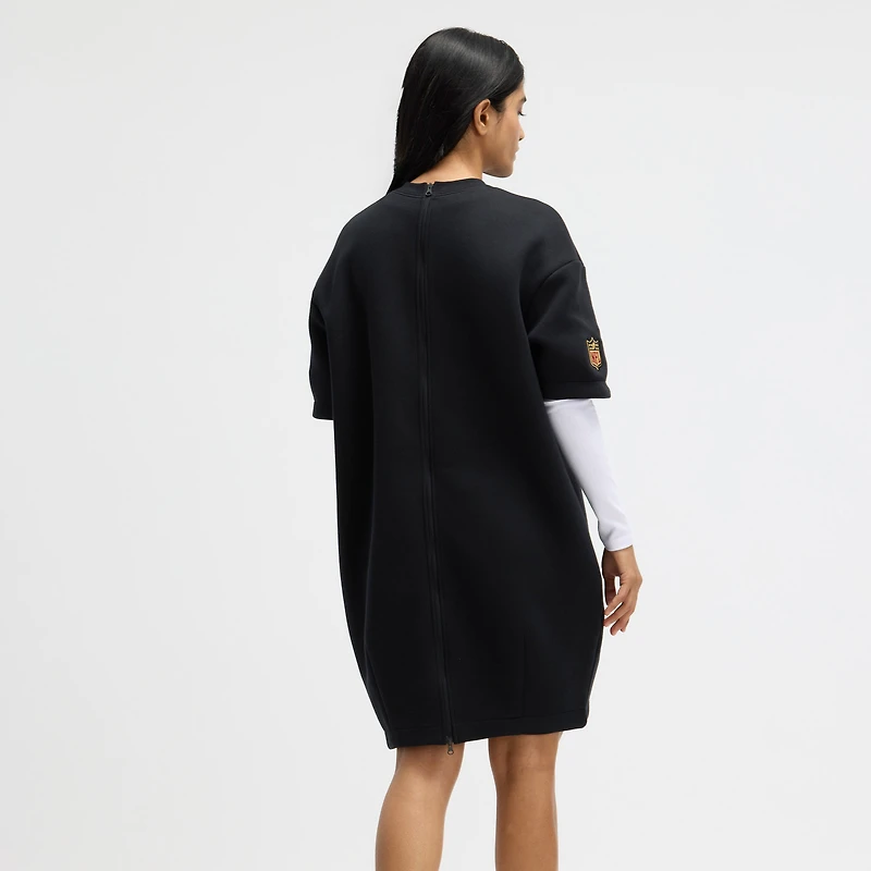 Robe oversize en polaire technique Nike noire pour femme, collection San Francisco 49ers 2025 Rivalries