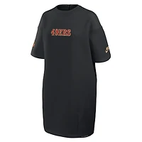 Women's Nike Black San Francisco 49ers 2025 Rivalries Collection Oversized Tech Fleece Dress