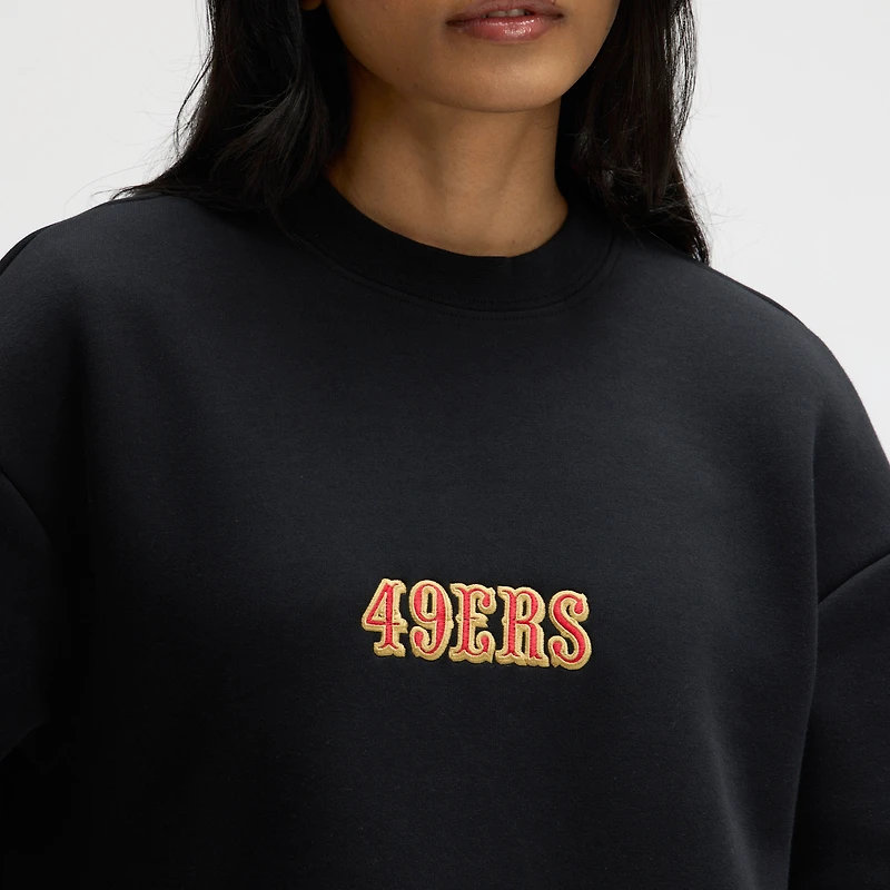 Women's Nike Black San Francisco 49ers 2025 Rivalries Collection Oversized Tech Fleece Dress