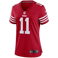 Maillot de joueur Nike Brandon Aiyuk Scarlet San Francisco 49ers pour femme