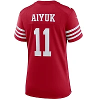Maillot de joueur Nike Brandon Aiyuk Scarlet San Francisco 49ers pour femme