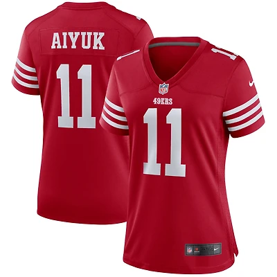 Maillot de joueur Nike Brandon Aiyuk Scarlet San Francisco 49ers pour femme