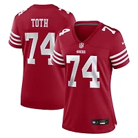 Women's Nike Brett Toth  Scarlet San Francisco 49ers Team Game Jersey