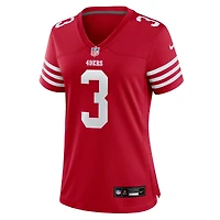 Maillot de match Nike Brian Robinson Jr. Scarlet des San Francisco 49ers pour femme