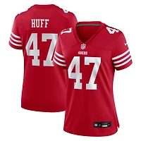 Maillot Nike Bryce Huff Scarlet pour femme des San Francisco 49ers