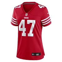 Maillot Nike Bryce Huff Scarlet pour femme des San Francisco 49ers