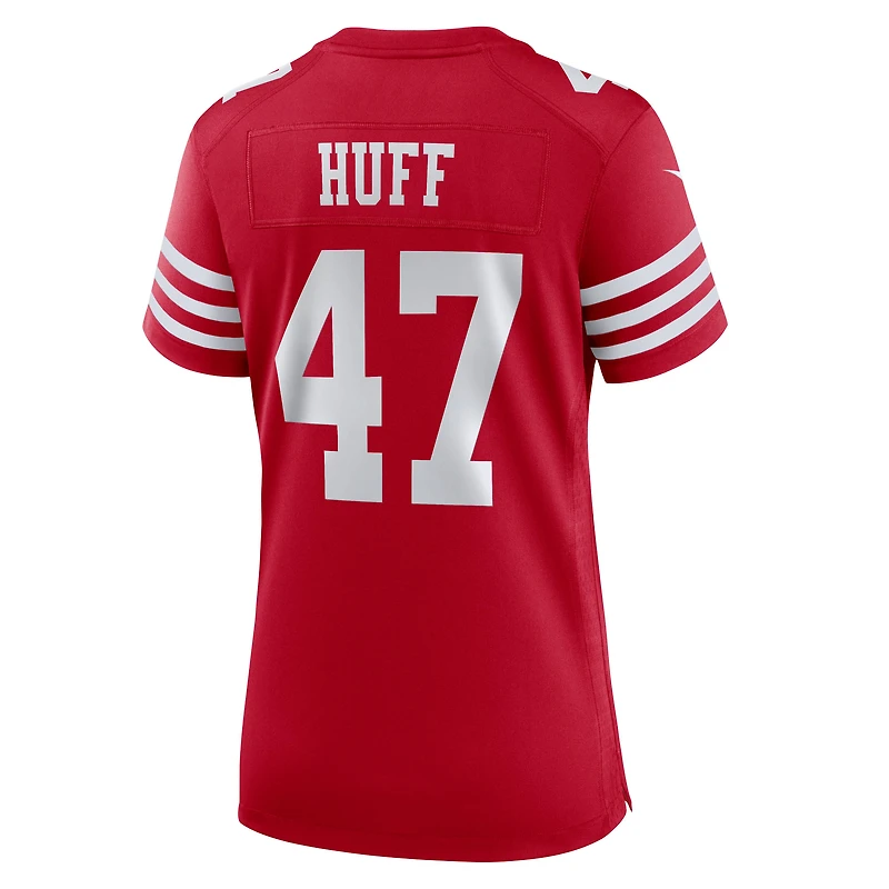 Maillot Nike Bryce Huff Scarlet pour femme des San Francisco 49ers