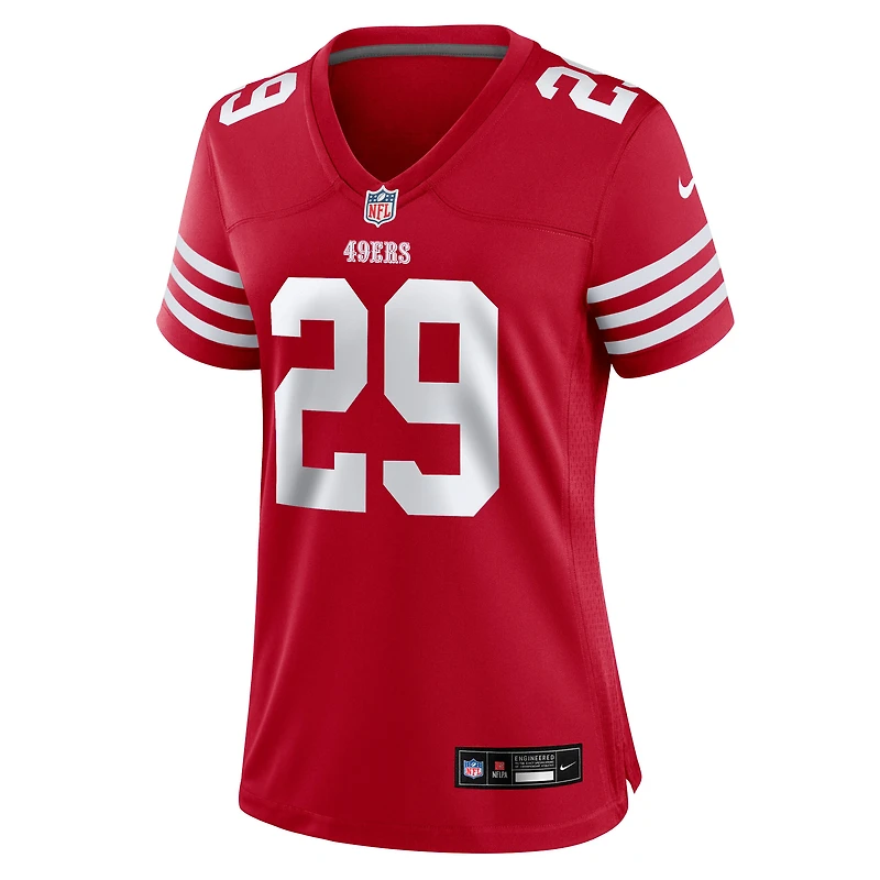 Maillot Nike Chase Lucas Scarlet pour femme des San Francisco 49ers