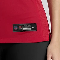 Maillot de joueur Nike Christian McCaffrey Scarlet San Francisco 49ers pour femme