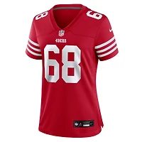 Maillot de match Nike Scarlet Colton McKivitz des San Francisco 49ers pour femme