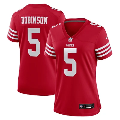 Maillot de match Nike Demarcus Robinson Scarlet des San Francisco 49ers pour femme