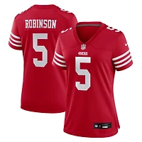 Maillot de match Nike Demarcus Robinson Scarlet des San Francisco 49ers pour femme
