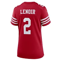 Women's Nike Deommodore Lenoir  Scarlet San Francisco 49ers Game Jersey