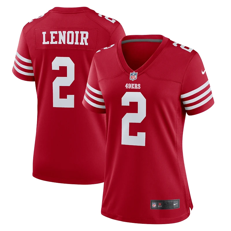 Women's Nike Deommodore Lenoir Scarlet San Francisco 49ers Game Jersey